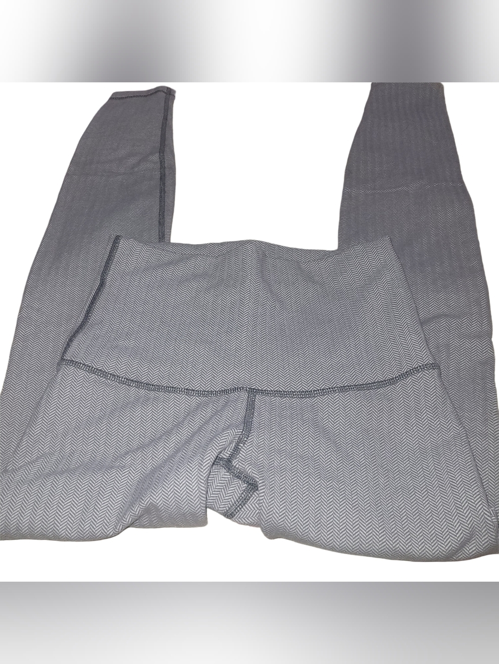 Lululemon Wunder Under High-Waist Grey And White Herringbone Leggings Size 4